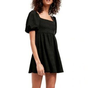 Free People Violet Black babydoll dress